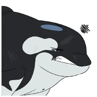 Telegram sticker 😡 Akai the Orca