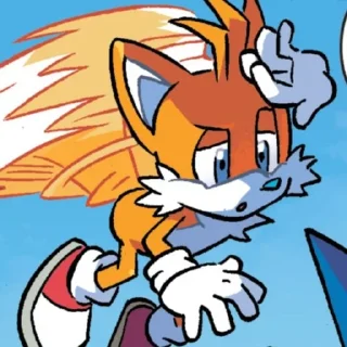 Telegram sticker 🌟 Tails the fox (IDW) (1) :: @fStikBot