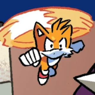 Telegram sticker 🌟 Tails the fox (IDW) (1) :: @fStikBot