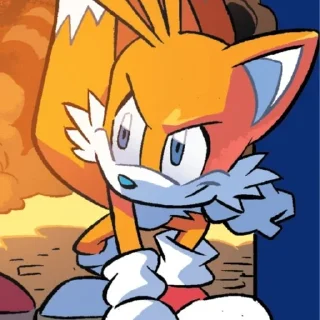 Telegram sticker 🌟 Tails the fox (IDW) (1) :: @fStikBot