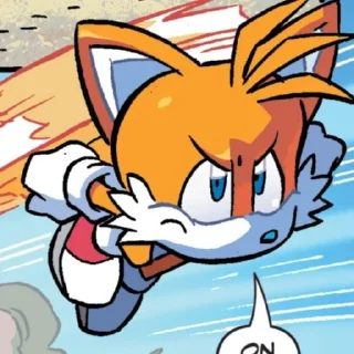 Telegram sticker 🌟 Tails the fox (IDW) (1) :: @fStikBot