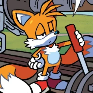 Telegram sticker 🌟 Tails the fox (IDW) (1) :: @fStikBot