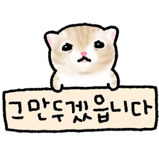 Telegram sticker 👍 @KakaoEmoji 작아요 고먕이 5