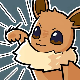 Video sticker 👻 이브이즈수퍼RE믹스 @DCConSticker