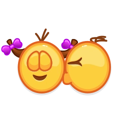 Телеграм стикер 😘 Retro Kolobok Emoji @TgSticker