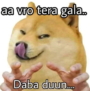 Telegram sticker 😈 Cheems he vmro😏