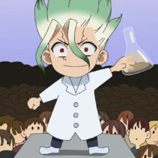 Telegram sticker 🧪 Senku (@TodorokiShouto)