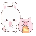 Telegram sticker 😘 Rabbit (@tgsticker & @farsisticker)