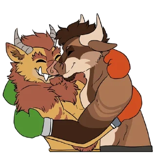 Video sticker 👨‍❤️‍💋‍👨 Chimerachanga and Himbull