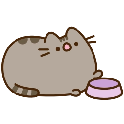 Sticker 🍽 Pusheen the Cat @TgEmojis