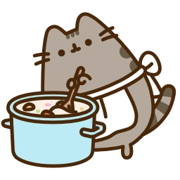 Sticker 👩‍🍳 Pusheen the Cat @TgEmojis