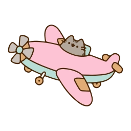Sticker ✈ Pusheen the Cat @TgEmojis
