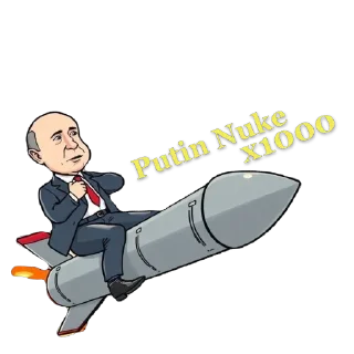 Telegram stiker 🫥 Putin Nuke