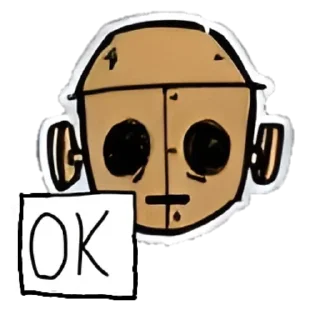 Telegram sticker 😐 Don't starve together : )