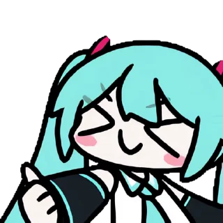 Video sticker 👻 쭐어 미쿠콘 2 @DCConSticker