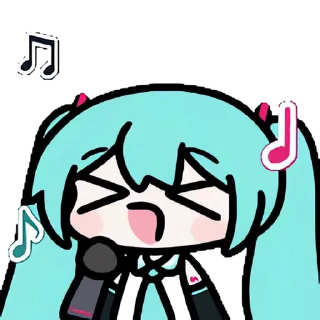 Video sticker 👻 쭐어 미쿠콘 2 @DCConSticker