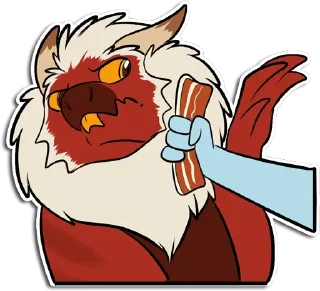 Telegram sticker 🥩 Feathered_Predator
