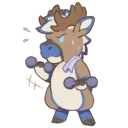 Telegram stiker 🏋️ Chibi Blyze