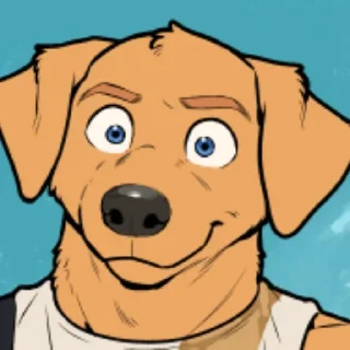 Video sticker 🐕 Travis el yellow doggo :: @fStikBot