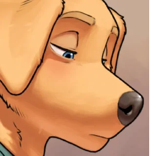 Telegram sticker 🐕 Travis el yellow doggo :: @fStikBot