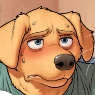 Telegram sticker 🐕 Travis el yellow doggo :: @fStikBot