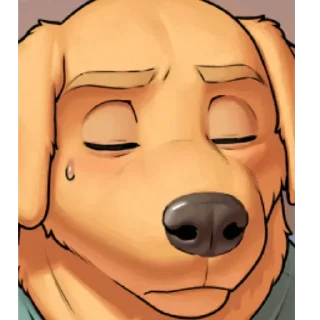 Telegram sticker 🐕 Travis el yellow doggo :: @fStikBot