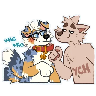 Telegram sticker 🐶 AussieBlep, Coyle! 🍁