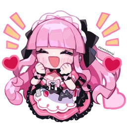 Telegram sticker 🤩 Menhera Moeru @prem0emoji