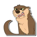 Sticker 😠 Otter!