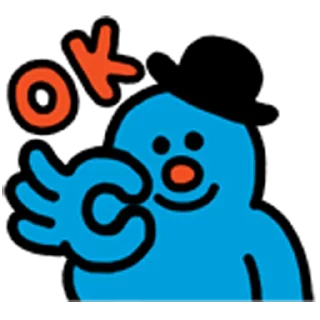 Sticker 👌 블루 & 옐로