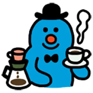 Video sticker ☕️ 블루 & 옐로