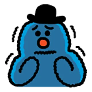 Telegram sticker 🥶 블루 & 옐로