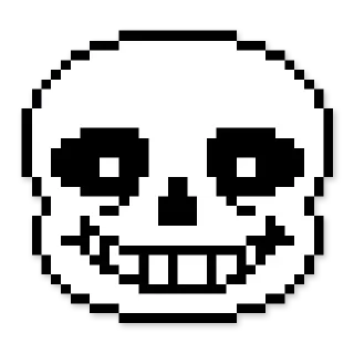 Telegram sticker ☠️ 🌭sans☠️ by : @stickers_undertale