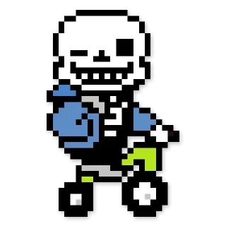 Telegram sticker ☠️ 🌭sans☠️ by : @stickers_undertale
