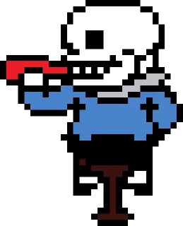 Telegram sticker ☠️ 🌭sans☠️ by : @stickers_undertale