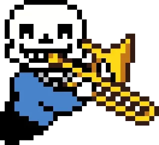 Telegram sticker ☠️ 🌭sans☠️ by : @stickers_undertale