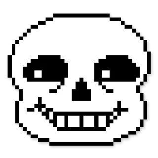 Telegram sticker ☠️ 🌭sans☠️ by : @stickers_undertale