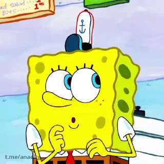 Video sticker 🌟 bob esponja
