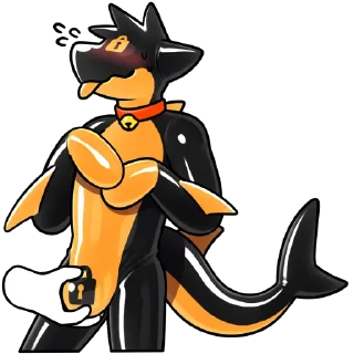 Telegram sticker 💦 rubbershark