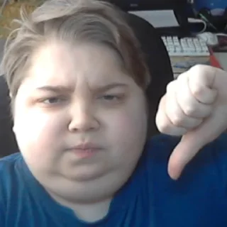 Telegram sticker 👎 Денис реакция
