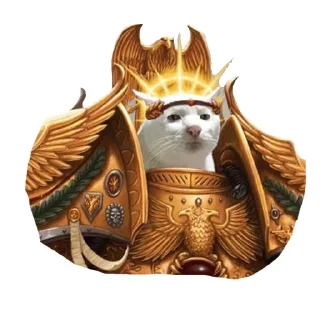 Telegram sticker 😺 Memhammer 40000