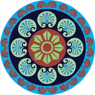 Telegram sticker 🎨 Rangoli ਰੰਗੋਲੀ @PunjabiSticker