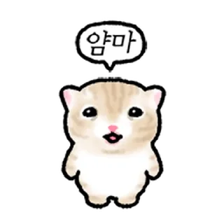 Sticker ⭐ 작아요 고먕이 @moe_sticker_bot