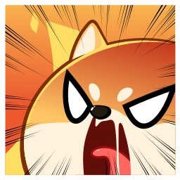 Telegram sticker 😡 Shiba Inu