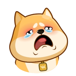 Telegram sticker 😭 Shiba Inu