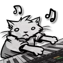 Video sticker 🎹 Zuzu the Cat