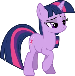 Телеграм стикер 😒 Twilight | @MyLittlePony_bots