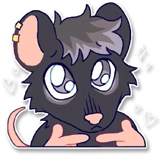 Telegram sticker 🥺 maso is rat