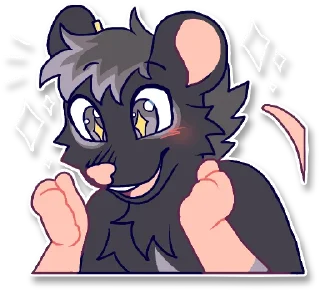 Telegram sticker 🤗 maso is rat