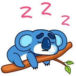 Telegram sticker 😴 Коала | @Premium_Stikers